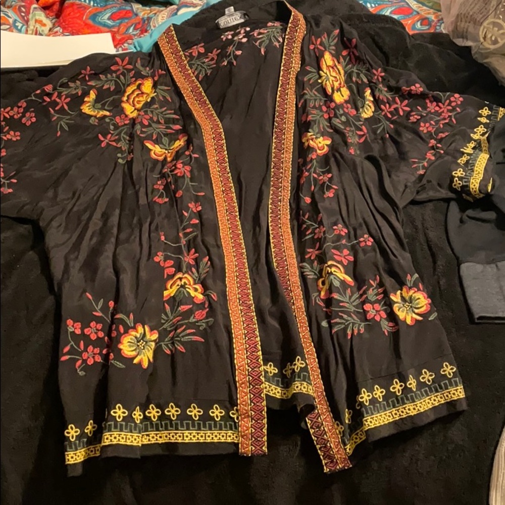 Ann Taylor Embroidered shawl